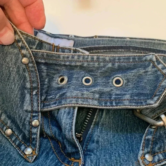 Vintage Santa Barbara Clothing Co Low rise, boot cut, flare jeans Size 3 - Picture 7 of 9